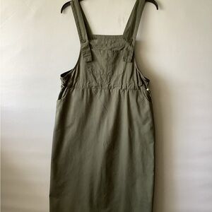 Daly Green Overall Dress
